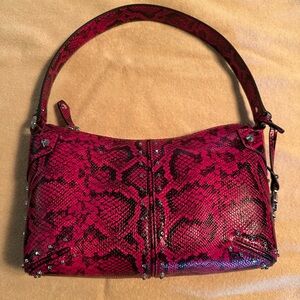 Michael Kors Astor Snakeskin-effect Leather Shoulder Bag